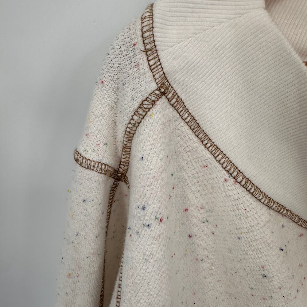 ANTHROPOLOGIE Pilcro Slouchy Off-The-Shoulder Sweatshirt// XXS - Picture 7 of 12